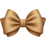 Light Brown bow  sticker