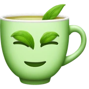 Green tea sticker