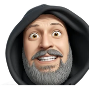 realistic portrait of a man sticker