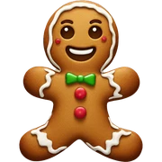 Gingerbread man sticker