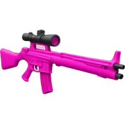 Pink rifle sticker