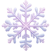 pastel pink snowflake  sticker