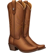 Cowboy boots sticker