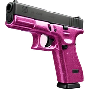 Pink glitter Glock sticker