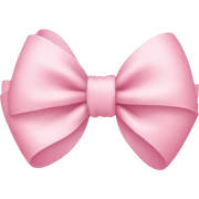 Baby pink bow sticker