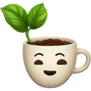 seed of coffe sticker
