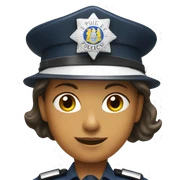 Uk woman police hat  sticker
