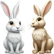 Hase with Engel sticker