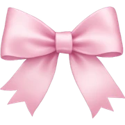 light pink ribbon bow sticker