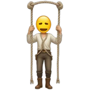hangman with rope sticker