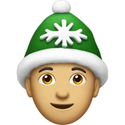 Weihnacht haube sticker
