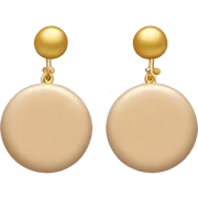 beige earring sticker