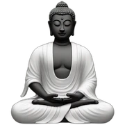 Buddha meditating sticker