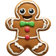 Gingerbread cookie sticker