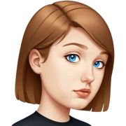 female, wearing black shirt sticker