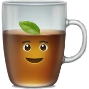 Tea glass sticker