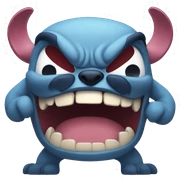 Angry stitch sticker