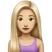 fair-skinned-pretty-woman-with-long straigh hair sticker