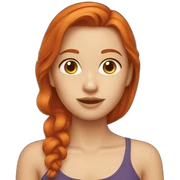 redhead sticker