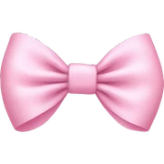 baby pink bow sticker