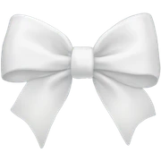 White bow  sticker