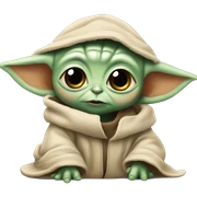Baby Yoda shy  sticker