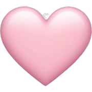 light pink heart sticker