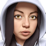hooded girl portrait realism sticker