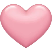 light pink heart sticker