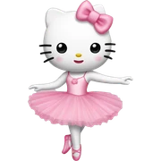 ballerina hello kitty sticker