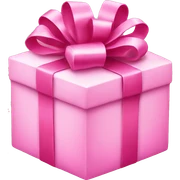 pink christmas present  sticker