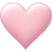 Pastel pink heart sticker