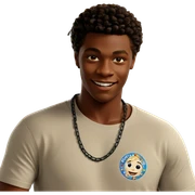 smiling boy in white shirt sticker
