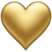 Gold heart sticker