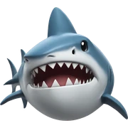 shark with tophat sticker