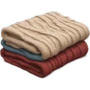 Folded aesthetic knitted blanket sticker