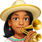 Mariachi Trumpet Player sticker