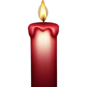 Dark red candle sticker