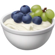 yoghurt bowl with grapes and blueberries sticker