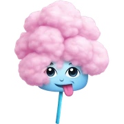 Cotton candy sticker