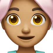 Girl blushing sticker