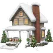 Christmas house sticker