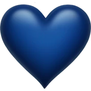 dark blue heart sticker