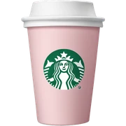 light pink Starbucks cup sticker