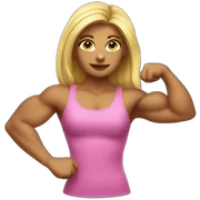 bicep girl sticker