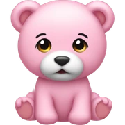 Soft pink toy sticker