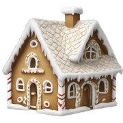 white gingerbread house  sticker
