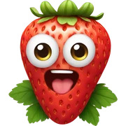 Strawberry sticker