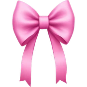 pink bow sticker