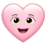 Baby pink heart sticker